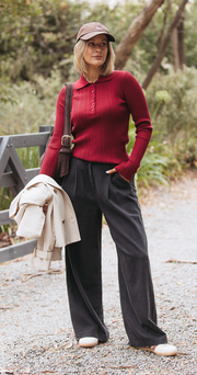 Lilah Top - Burgundy
