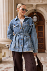 Tate Denim Jacket - Deep Blue