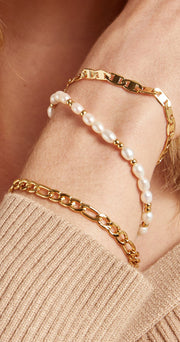 Eliza Bracelet - Pearl and Gold