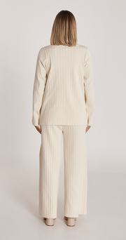 Eden Knitted Pant - Cream