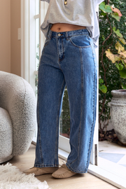 PRE-ORDER Lola Barrel Jean - Panel Deep Blue