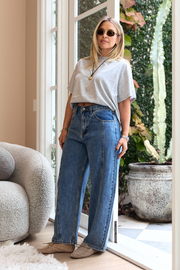 PRE-ORDER Lola Barrel Jean - Panel Deep Blue