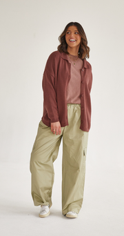 Ivy Cargo Pant - Olive
