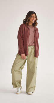 Ivy Cargo Pant - Olive
