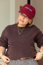 Lulu Cap - Sport Mum Burgundy