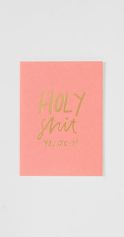Holy Shit! Foiled Greeting Card