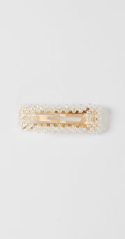 Sylvia Clear Crystal Clip - Rectangle