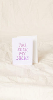 Rock My Socks Greeting Card