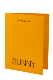 Birthday Forecast: Sunny - Greeting Card