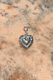 Medium Heart Charm - Silver