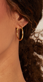 Serena Hoop Earrings - Gold