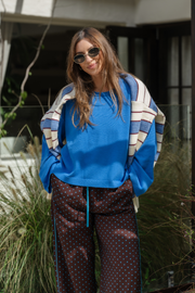 Hartley Long Sleeve Top - Cobalt