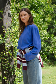Carter Long Sleeve Tee - Cobalt