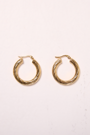 Iris Hoop Earrings - Gold