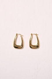 Violet Medium Hoop Earrings - Gold