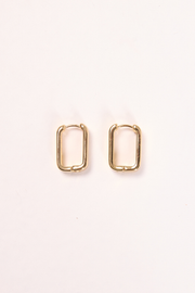 Louise Square Hoop Earrings - Gold