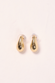 Ebony Stud Earrings - Gold