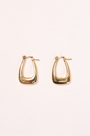 Violet Medium Hoop Earrings - Gold