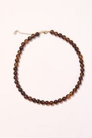 Peyton Beaded Necklace - Espresso
