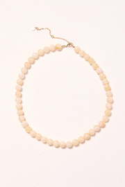 Peyton Beaded Necklace - Caramel Swirl