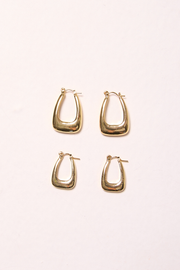 Violet Hoop Earrings 2 Pack - Gold
