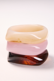 Jasmine Bangle - Dark Tort