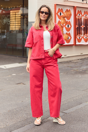 Lola Barrel Jean - Poppy