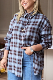 PRE-ORDER Luca Shirt - Blue Chocolate Check