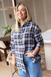 PRE-ORDER Luca Shirt - Blue Chocolate Check