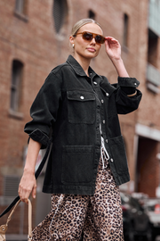 Tate Denim Jacket - Black