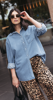 Maggie Shirt - Pinstripe