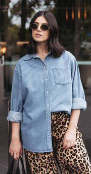 Maggie Shirt - Pinstripe