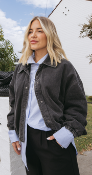 Jordan Denim Bomber - Black