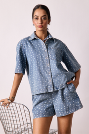 Violet Short Sleeve Shirt - Denim Spot