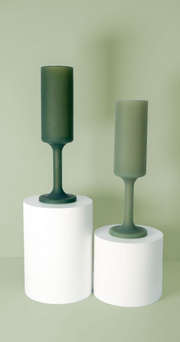 Silicone Champagne Flutes - Sage Olive
