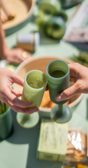 Silicone Champagne Flutes - Sage Olive