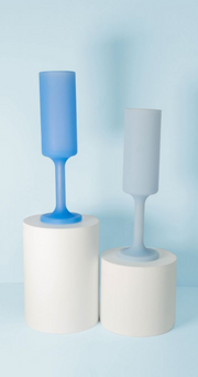 Silicone Champagne Flutes - Sky Kingfisher