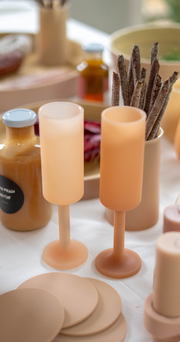 Silicone Champagne Flutes - Wheat Oat