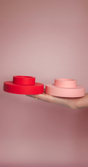 Silicone Candle Holders - Cherry Blush
