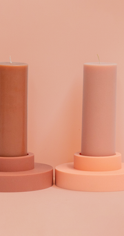 Silicone Candle Holders - Terra Peach