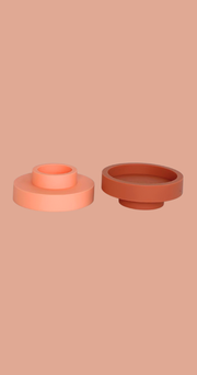 Silicone Candle Holders - Terra Peach