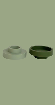 Silicone Candle Holders - Sage Olive