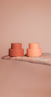 Silicone Candle Holders Small - Terra Peach