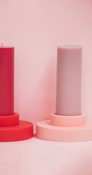 Silicone Candle Holders - Cherry Blush