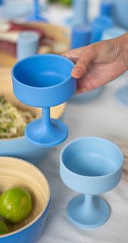 Silicone Cocktail Glasses - Sky Kingfisher