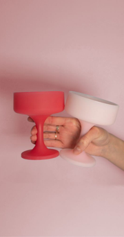 Silicone Cocktail Glasses - Cherry Blush