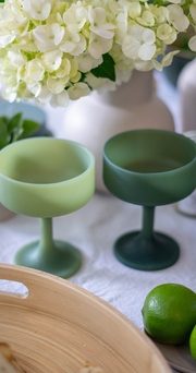 Silicone Cocktail Glasses - Sage Olive