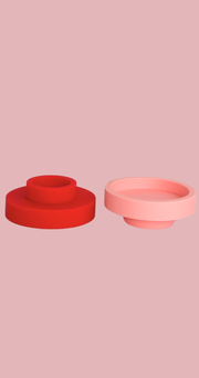 Silicone Candle Holders - Cherry Blush