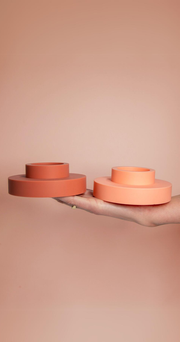 Silicone Candle Holders - Terra Peach