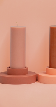 Soy Blend Unscented Candles - Terra Peach
